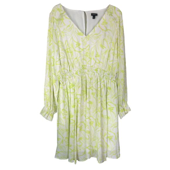 NWT Torrid Floral Yellow Mini Gauze Wide Waist Skater Dress 1X - Picture 8 of 8